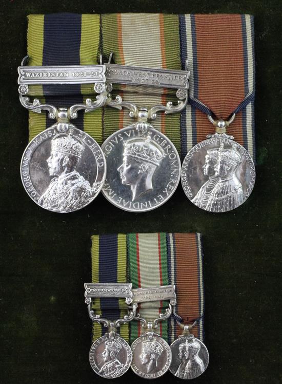 A GV medal group of three to Major H.S. Rawlins of Rajasthan Rifles,